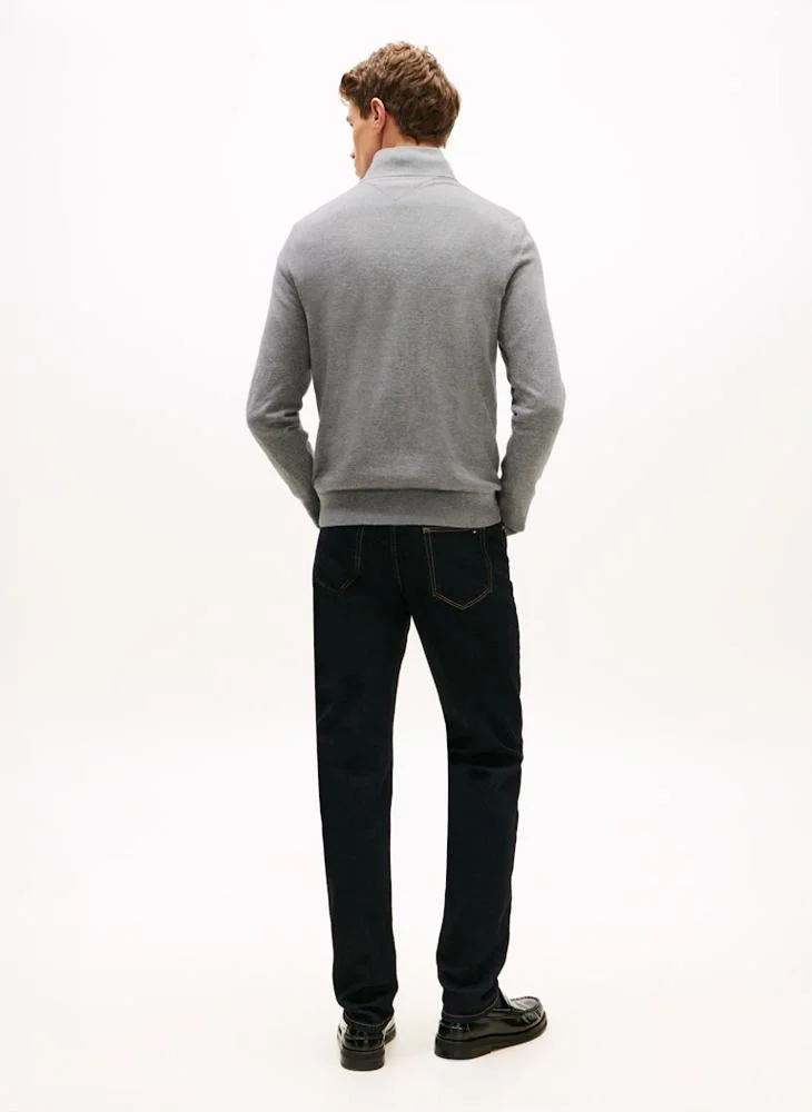 تومي هيلفيغر Quarter-Zip Mock Neck Jumper